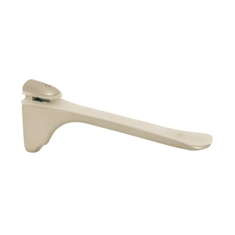 Reggimensola Ms01222 Confalonieri per piani in vetro e legno, spessore 6-20 mm, dimensione 150x64x19 mm, Zama finitura Nichel Satinato Lucido Hete Deal