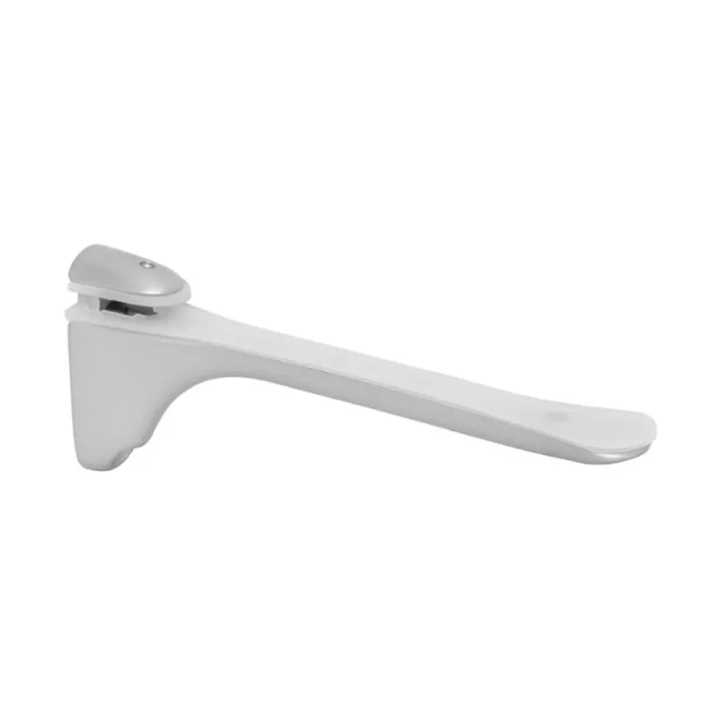 Weekendaanbieding Reggimensola Ms01222 Confalonieri per piani in vetro e legno, spessore 6-20 mm, dimensione 150x64x19 mm, Zama finitura Argento