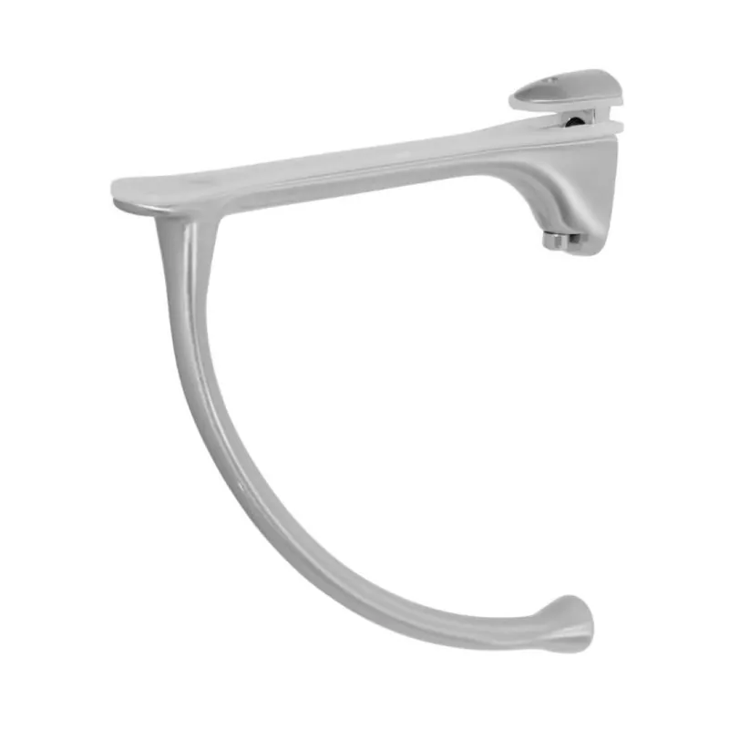 Koop Vandaag Reggimensola Ms01221 Confalonieri per piani in vetro e legno, spessore 6-20 mm, dimensione 150x164x19 mm, Zama finitura Argento