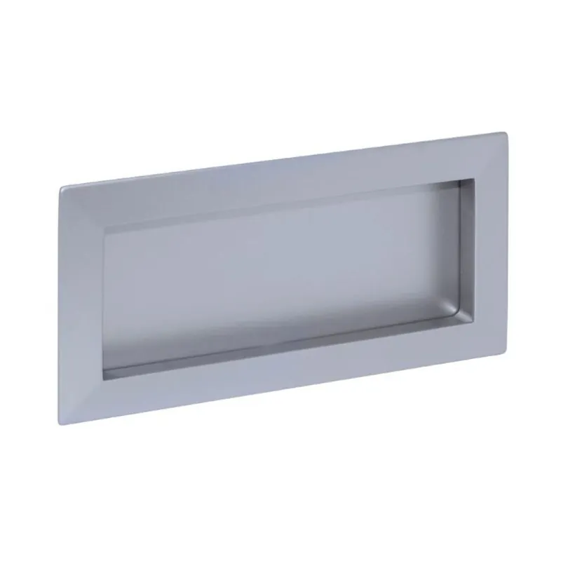 Dagaanbieding Maniglia incasso MB09078A Confalonieri per mobile, dimensione foro 132,2x63,5x10 mm, esterno 138x69x3 mm, Zama finitura Argento 7