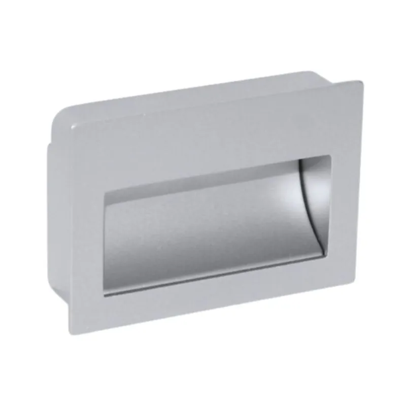 Aanbieding Maniglia incasso MB09045B Confalonieri per mobile, dimensione foro 48x42x14,5 mm, esterno 60x42x1,7 mm, Zama finitura Argento 7