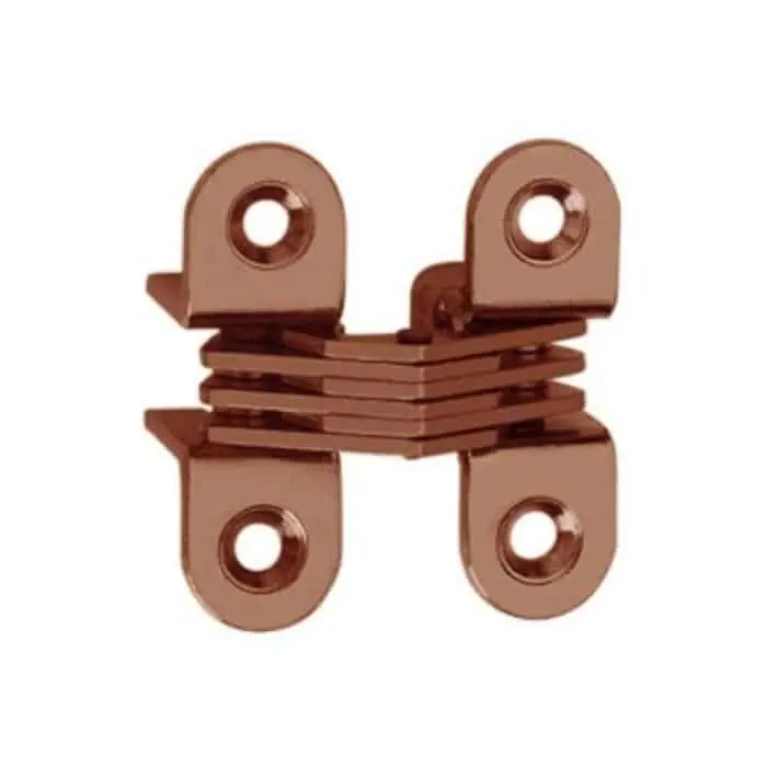 Cerniera a scomparsa 504 Ceam, per mobile, dimensioni 39,3x13 mm, finitura Bronzato Gratis Retour