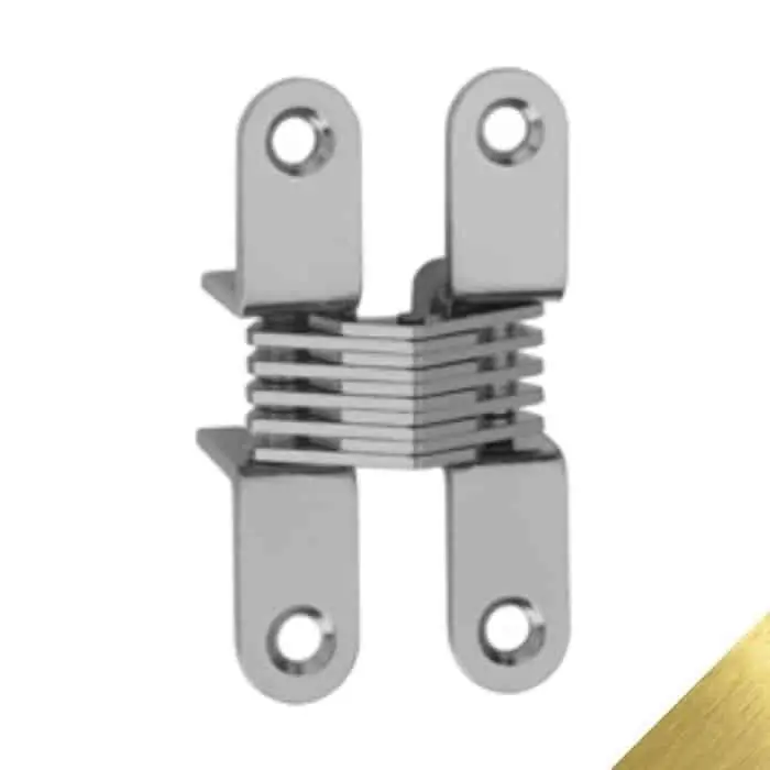 Meest Verkocht Cerniera a scomparsa 502 Ceam, per mobile, dimensioni 64,8x13 mm, finitura Ottonato