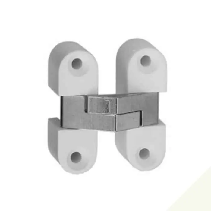 Direct Verzonden Cerniera a scomparsa 2025 Ceam, per mobile, dimensioni 33x10,8 mm, finitura Nichelato Bianco