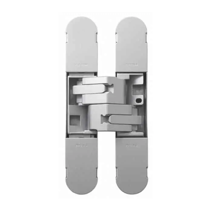 Cerniera a scomparsa STARS 1130 Ceam, per porta 40-70 Kg, regolabile 3D, dimensioni 134x24 mm, finitura Argento Fabrieksprijs
