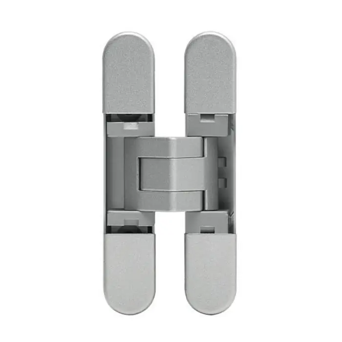 Premium Cerniera a scomparsa STARS 929 Ceam, per porta 12-21 Kg, regolabile 3D, dimensioni 76x14 mm, finitura Argento
