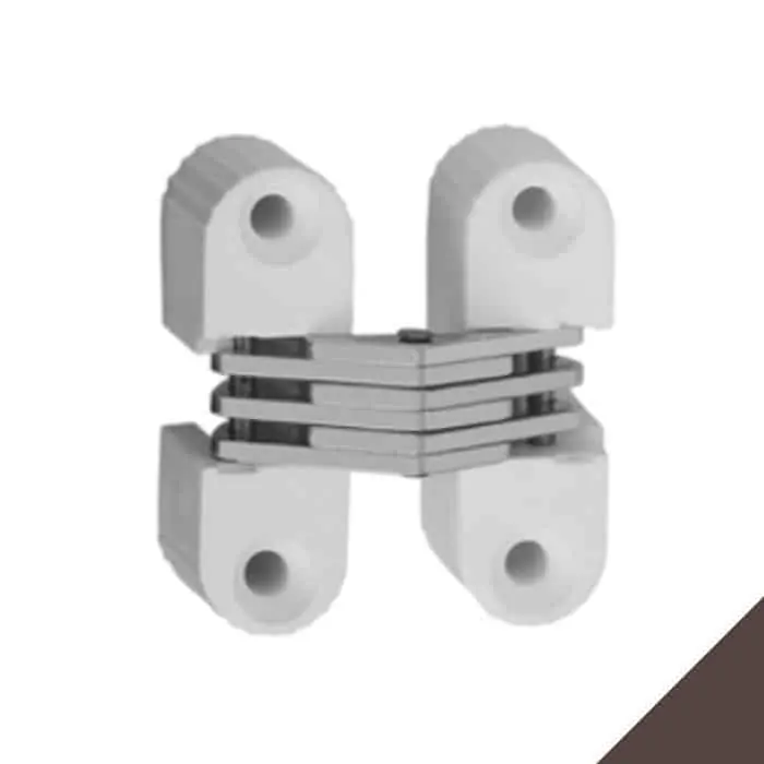 Merkproduct Cerniera a scomparsa 495 Ceam, per mobile, dimensioni 33x10,8 mm, finitura Bronzato Marrone