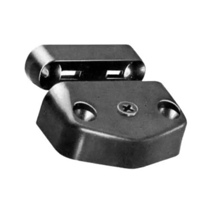 Giunzione in nylon 2120 Ceam, per mobile, dimensioni 47x28 mm, finitura Nero Gecertificeerd