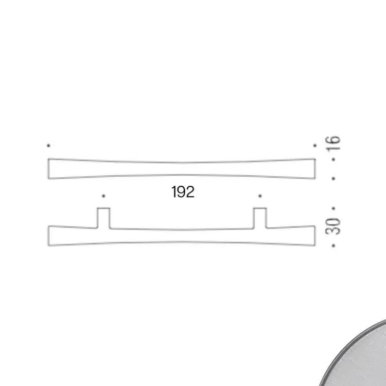 Exclusieve Aanbieding Maniglia F124 Colombo Design per mobile, interasse 192 mm, dimensione 282x16 mm, Cromall finitura Cromosat