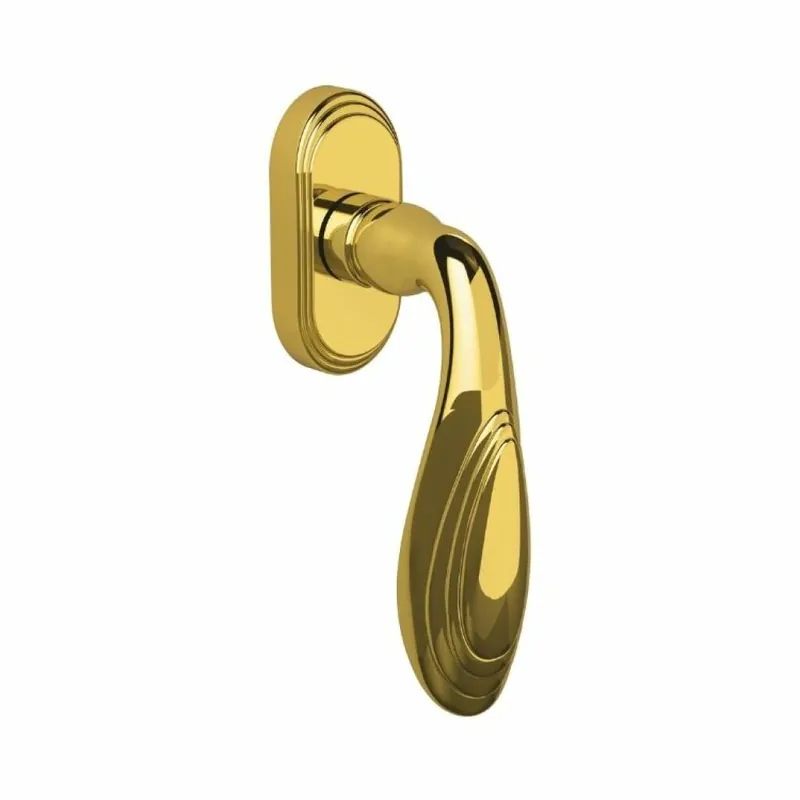 Express Levering Maniglia DK per finestre, Colombo Design serie Cameo DK, finitura Oro Lucido