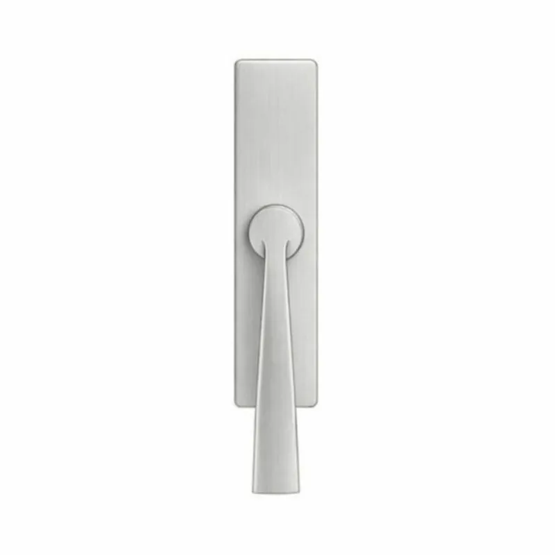 Populair Cremonese MH12IM Edo Colombo Design per finestra, placca rettangolare 152x36 mm, Ottone finitura Cromo Satinato