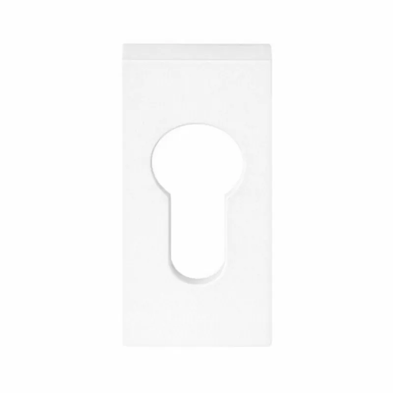 Koop Vandaag Bocchetta stretta MM 13 BS Colombo Design per maniglia, foro Yale, dimensioni 61x28 mm, finitura Bianco