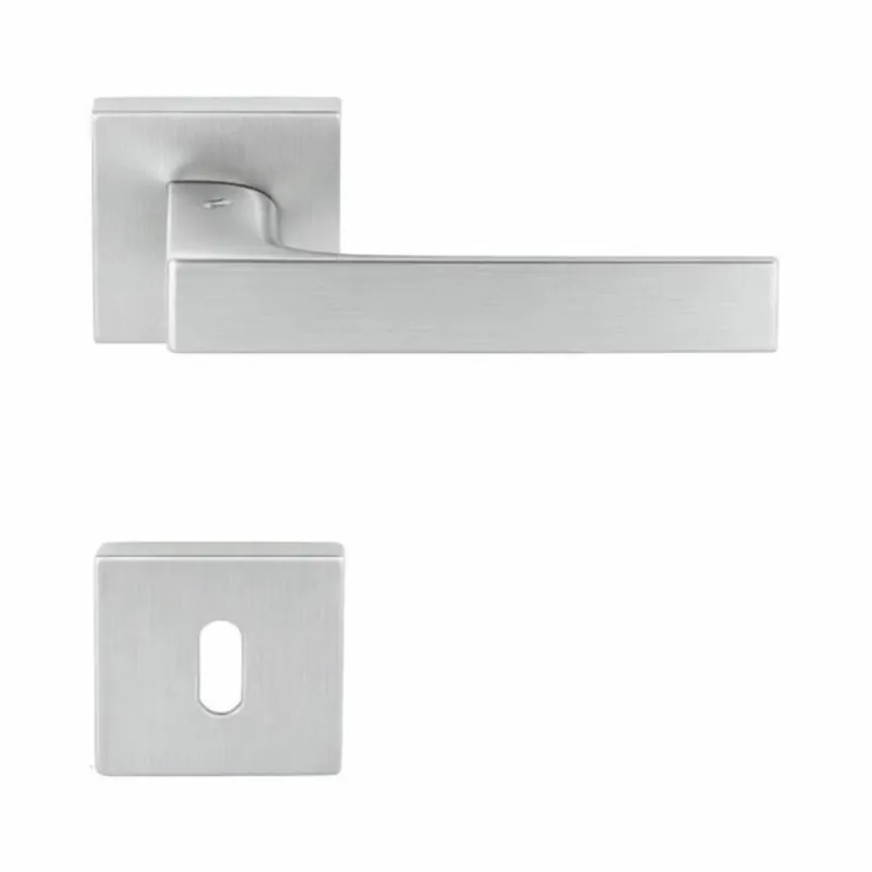 Voordeelprijs Maniglia Robocinque S ID 71 R Colombo Design per porta, foro Normale, rosetta quadrata 52 mm, finitura Cromat