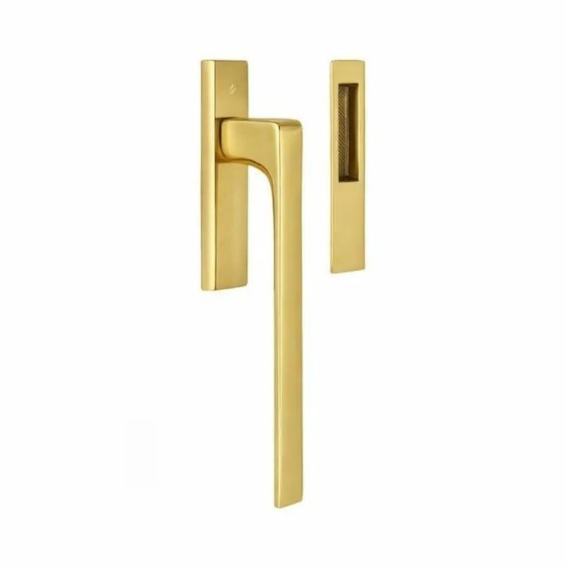 Koopje Maniglione ID 513 Colombo Design, per alzante scorrevole finestra, con conchiglia 153x34 mm, finitura Oroplus