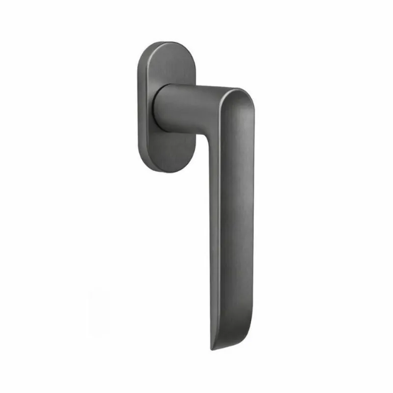 Maniglia DK Lund SE 12 SM Colombo Design per finestra, rosetta ovale 65x31 mm, finitura Grafite Mat Weekendaanbieding