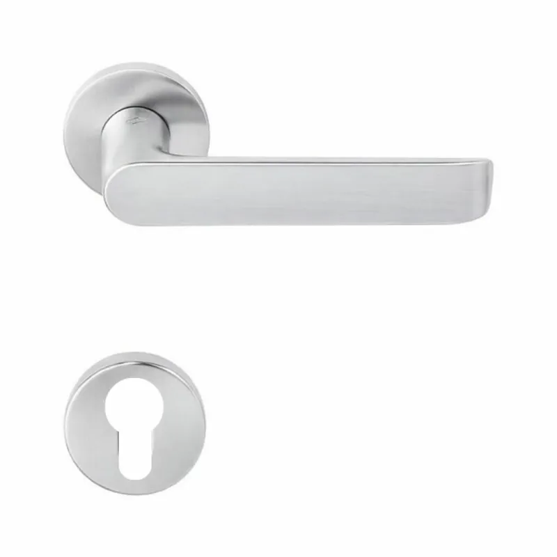 Maniglia Lund SE 11 RY Colombo Design per porta, foro Yale, rosetta tonda diametro 50 mm, finitura Cromat Speciale Aanbieding