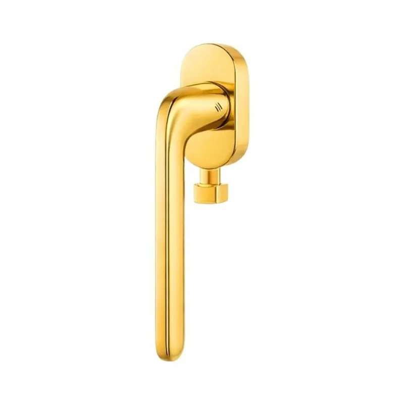 Maniglia DK Roboquattro ID 42 DKZ Colombo Design, per finestra, pulsante di sicurezza, rosetta ovale 32,6 mm, finitura Oroplus Meest Verkocht