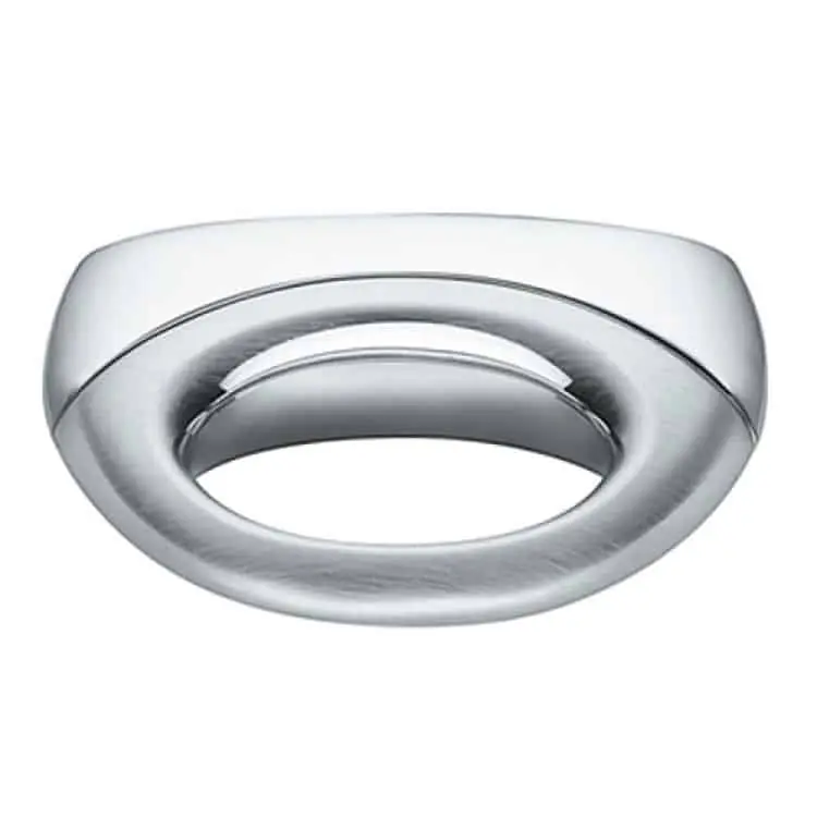 Weekendaanbieding Pomolo per mobile Colombo Design, Formae F524, interasse 32 mm, lunghezza 12 mm, finitura Cromato/ Cromato Satinato