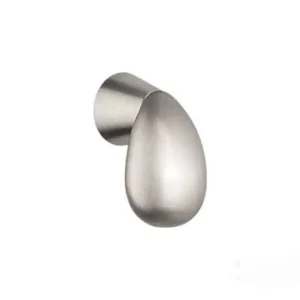 Pomolo per mobile Colombo Design, Formae F512, larghezza 24 mm, altezza 41 mm, finitura Cromo Lucido Favoriet