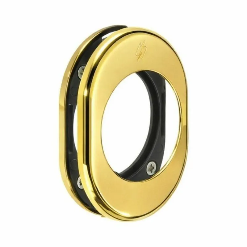 Uitverkoop Mostrina ovale PB 01 Colombo Design, per porta blindata, dimensioni 82x62 mm, finitura Oroplus