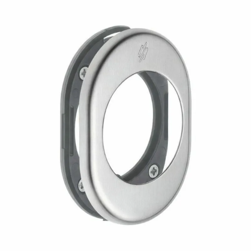 Lage Prijs Mostrina ovale PB 01 Colombo Design, per porta blindata, dimensioni 82x62 mm, finitura Cromat