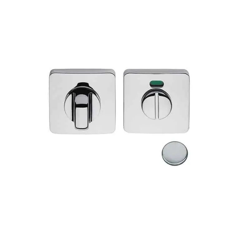 Dagaanbieding Nottolino quadrato, PT19-BZGH con segnalatore Colombo Design per porta, finitura Cromat
