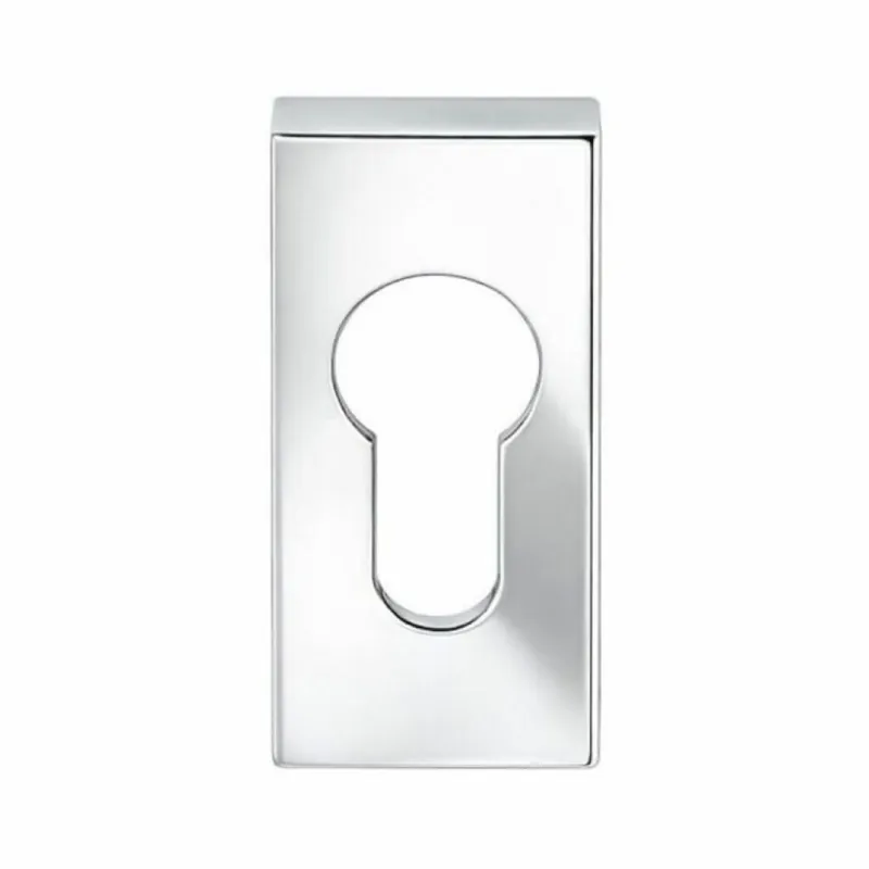 Bocchetta stretta quadrata per maniglia Colombo Design, foro yale, finitura Cromo Meest Verkocht