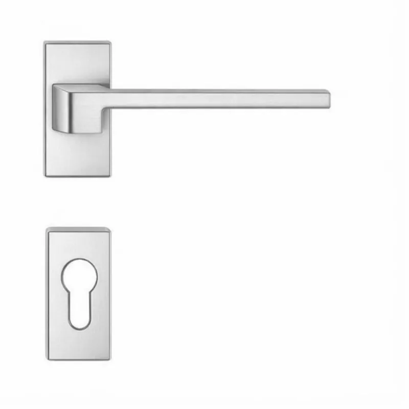 Maniglia Zelda MM 11 RSMY Colombo Design per porta, foro Yale, rosetta stretta 63x30 mm, finitura Cromat Finale Uitverkoop