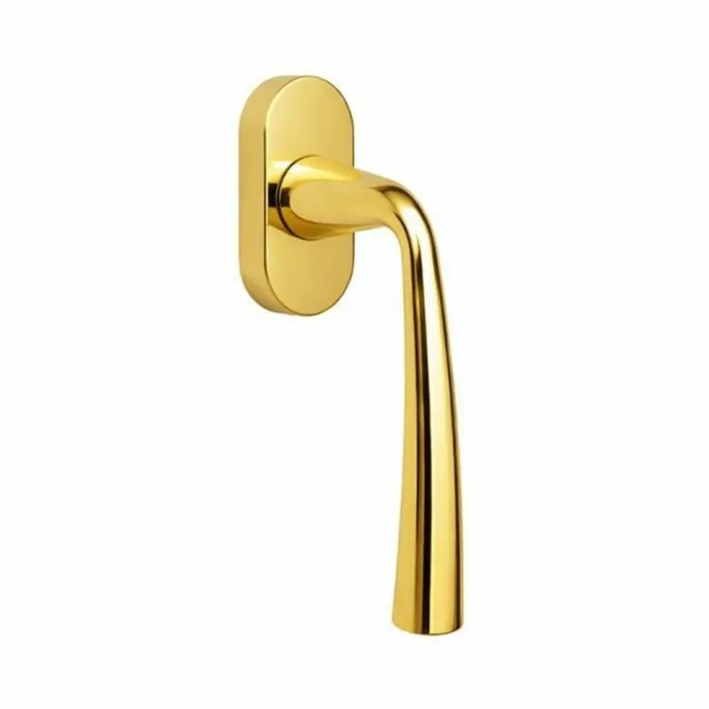 Maniglia DK per finestre, Colombo Design serie Edo, finitura Oroplus Snelle Levering