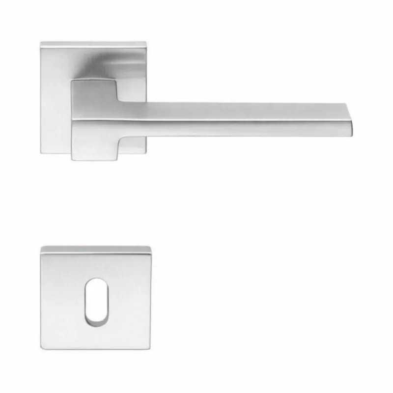 Superprijs Maniglia Zelda MM 11 R Colombo Design per porta, foro Patent, rosetta quadrata 52 mm, finitura Cromat