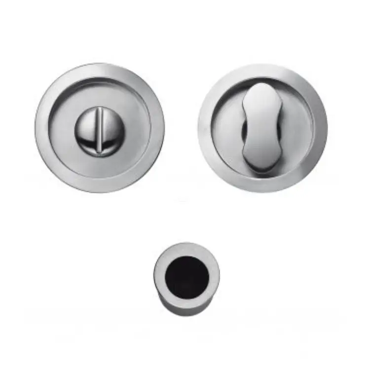 Gratis Retour Kit per porta scorrevole Open Colombo design, maniglie ad incasso con nottolino, maniglietta di trascinamento, senza serratura, cromat