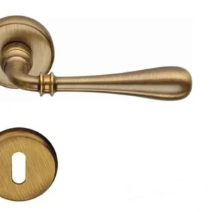 Snelle Levering Maniglia per porta, Colombo Design serie Ida, con rosetta foro Normale, finitura Ottone Antico