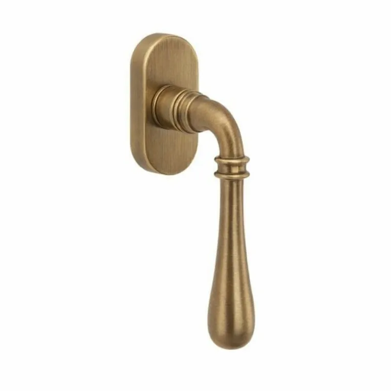Finale Uitverkoop Maniglia DK per finestre, Colombo Design serie Ida, finitura Ottone Antico