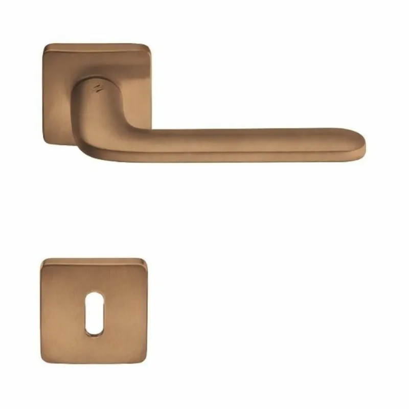 Maniglia Roboquattro S ID 51 R Colombo Design per porta, foro Normale, rosetta quadrata 52 mm, finitura Vintage Mat Flitsaanbieding