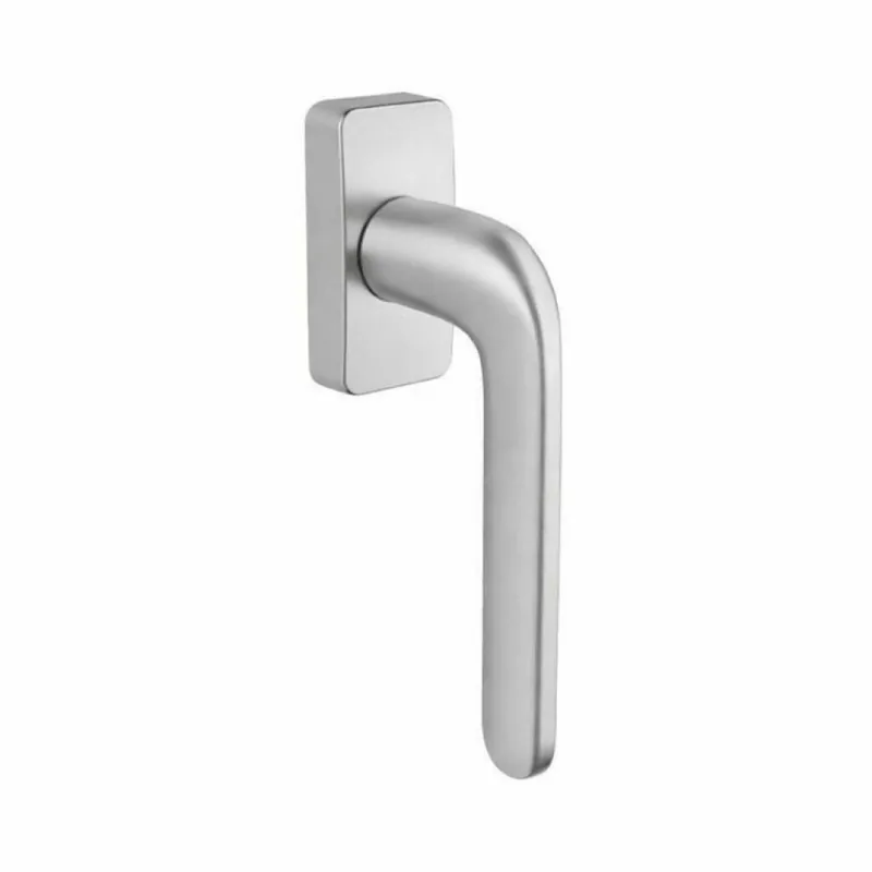 Express Levering Maniglia DK Roboquattro S ID 52 SM Colombo Design per finestra, rosetta rettangolare 66,5x32,5 mm, finitura Cromo Opaco