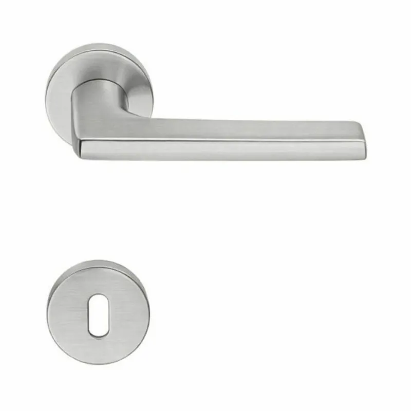 Fabrieksprijs Maniglia per porta Colombo Design serie Gira, con rosetta foro Normale, finitura Zirconium