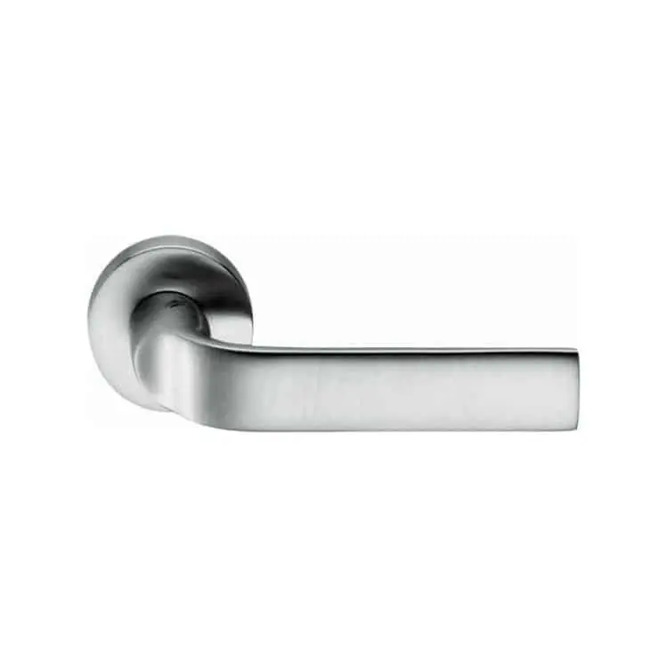 Actieprijs Maniglia per porta, Colombo Design serie Meta, con rosetta foro Normale, finitura Cromat