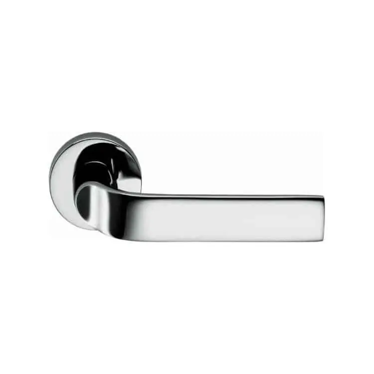 Maniglia per porta, Colombo Design serie Meta, con rosetta foro Normale, finitura Cromo Hoge Kwaliteit