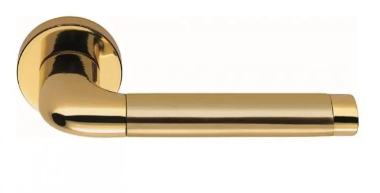 Maniglia per porta, Colombo Design serie Taipan foro Normale, finitura Oroplus / Oromat Superprijs