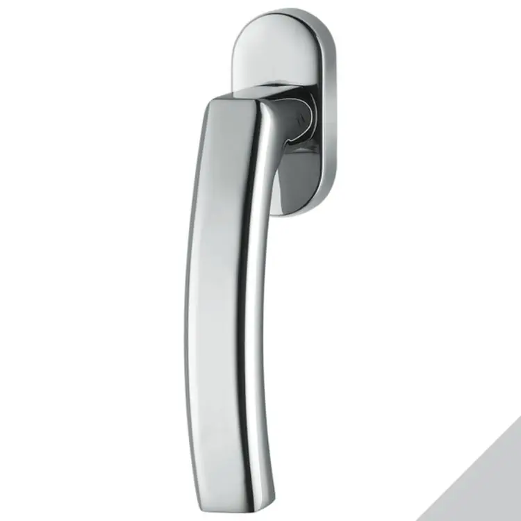 Maniglia DK Olly LC 62 SM Colombo Design per finestra, rosetta rettangolare 66x32 mm, finitura Cromat Hoge Kwaliteit