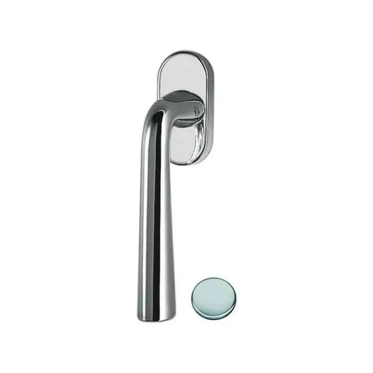 Maniglia DK per finestre, Colombo Design serie Tender, finitura Cromat Gecertificeerd