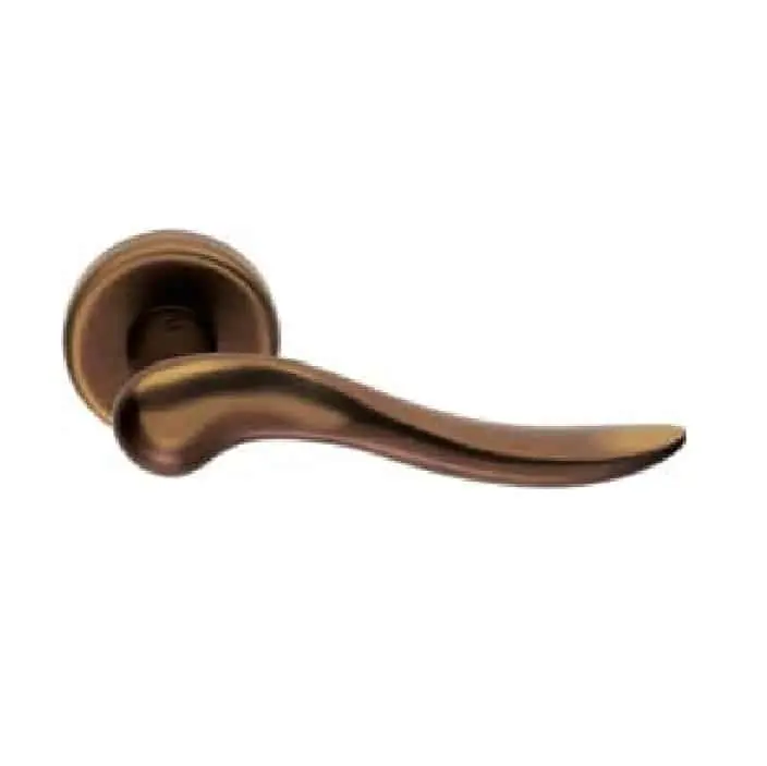 Must-Have Maniglia per porte Peter Colombo Design, su rosetta tonda, foro yale, finitura bronzo
