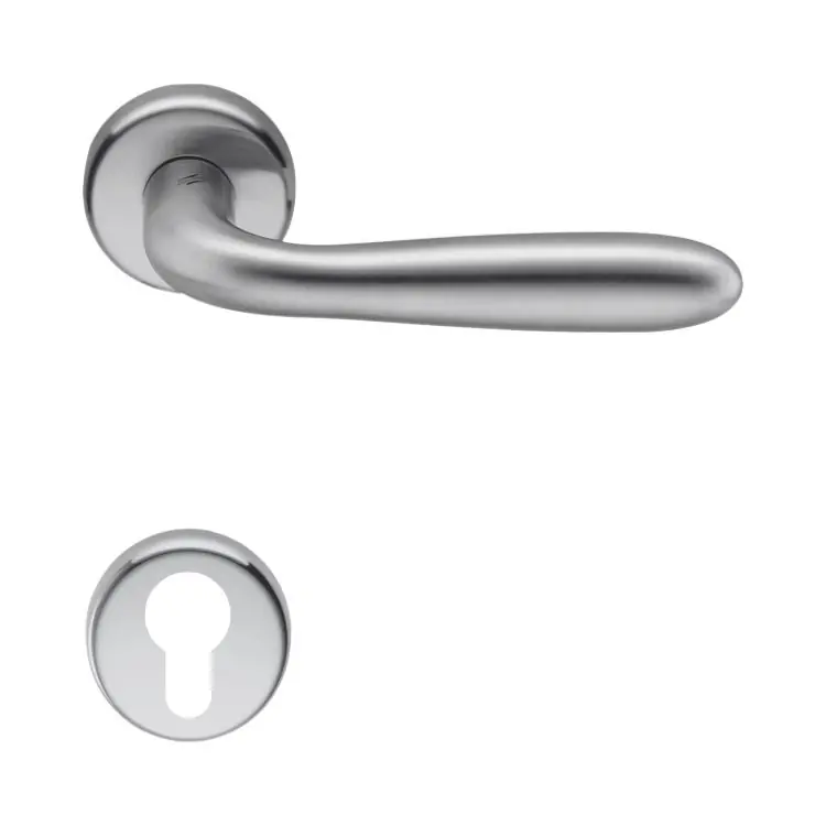 Bestseller Maniglia Robot CD41 Colombo per porta interna, rosetta e bocchetta tonda foro Yale, quadro 8 mm, Zama finitura Cromat