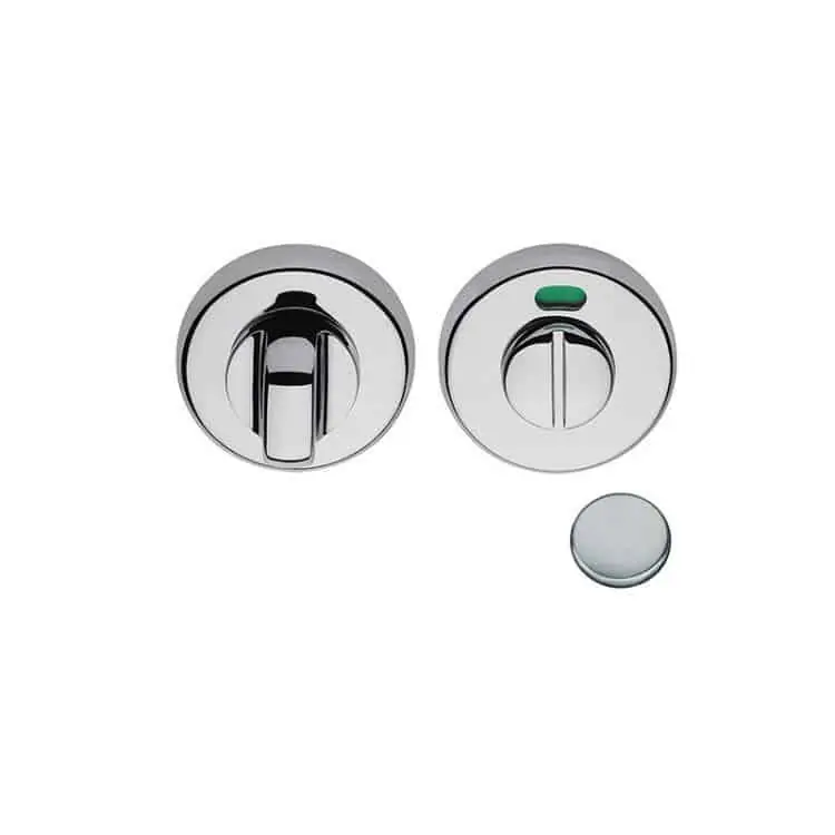 Snelle Levering Nottolino tondo, CD69-BZGH con segnalatore Colombo Design per porta, finitura Cromat