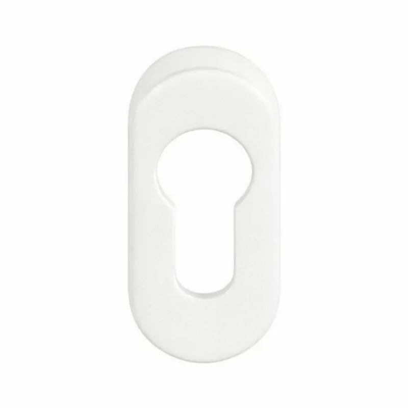 Bocchetta stretta per maniglia Colombo Design, foro yale, finitura Bianco Meest Verkocht