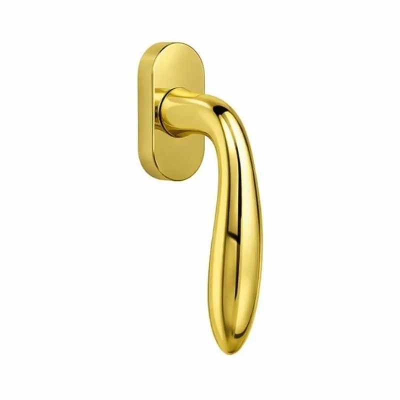 Merkproduct Maniglia DK per finestre, Colombo Design serie Mach, finitura Oroplus