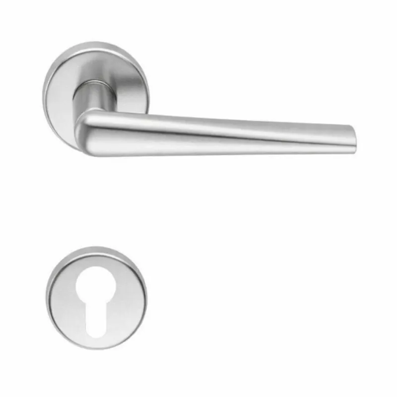 Laatste Versie Maniglia Robotre CD 91 RY Colombo Design per porta, foro Yale, rosetta tonda diametro 50 mm, finitura Cromat