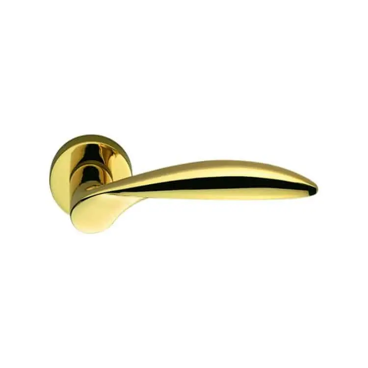Voordeelprijs Maniglia per porta, Colombo Design serie Wing, con rosetta foro Normale, finitura Oroplus