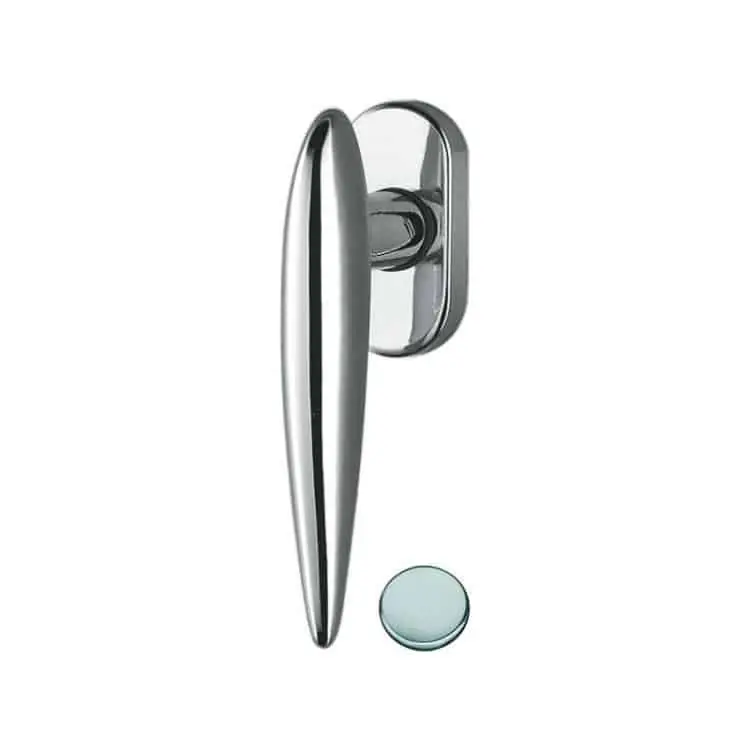 Hete Deal Maniglia DK per finestre, Colombo Design serie Wing, finitura Cromat