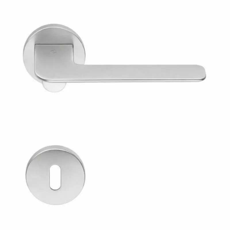 Koop Online Maniglia Slim FF 11 R Colombo Design per porta, foro Normale, rosetta tonda diametro 50 mm, finitura Cromat